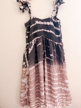 Anthropologie Kiwi + Punch tie dye dress